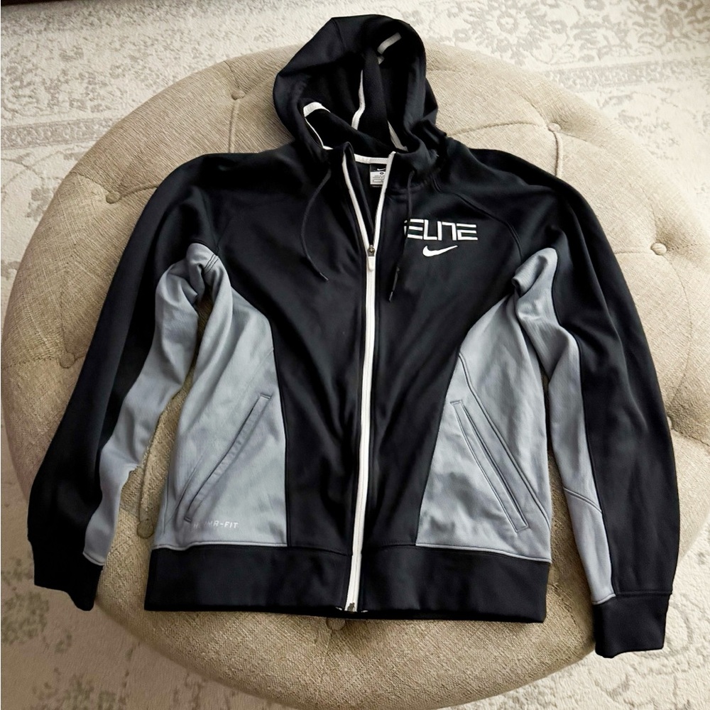 Nike Elite Black and Gray Hoodie